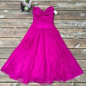 Vintage Style Magenta Dress